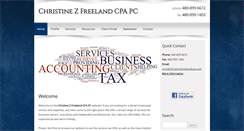 Desktop Screenshot of christinezfreelandcpa.com